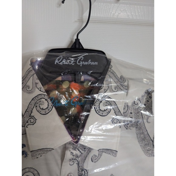 Robert Graham "Marky Mark" Men's XL Shirt New With Hanger/Tags $398 Retail - Picture 6 of 6